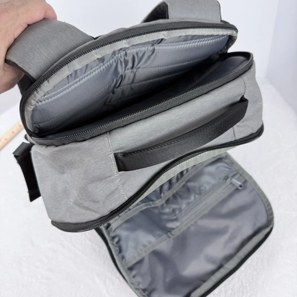 Timbuk2 Gray Black Laptop Backpack Padded Travel Work Commuter Bag